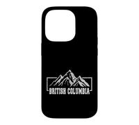 Vintage British Colombia, Canada mountain skyline Case for iPhone 14 Pro