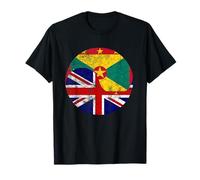 Vintage British & Grenadian Flags, UK and Grenada Tee T-Shirt
