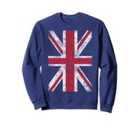 Vintage British Union Jack Flag of Great Britain UK Souvenir Sweatshirt