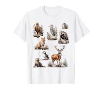 Vintage british wildlife collection, birdwatching lover T-Shirt