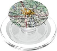 Vintage BRNO Czech Republic Map (1959) PopSockets PopGrip for MagSafe