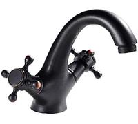 Vintage Bronze Hotel Kitchen Faucet, Antique Brass Single Handle, Retro Style, Brass Lever, Elegant Design for Hotels & Home Use, Stylish Black Finish