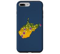 Vintage Brook Trout Fish West Virginia Fishing State Map Case for iPhone 7 Plus/8 Plus