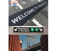Vintage Brooklyn Notebook - 120 Pages, 8.5" x 11" Lined Paper | Retro NYC Journal with Historic Brooklyn Photos for Writing, School, or Gifts