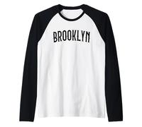 Vintage Brooklyn NY Authentic Retro Home Pride Raglan Baseball Tee