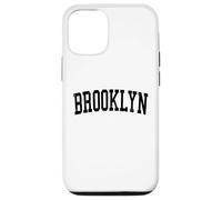 Vintage Brooklyn NY Distressed Black Varsity Style Case for iPhone 12/12 Pro