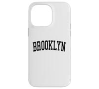 Vintage Brooklyn NY Distressed Black Varsity Style Case for iPhone 14 Pro Max