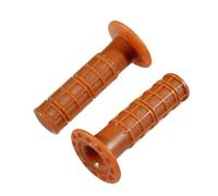 Vintage brown cross handlebar grip (pair) 120mm