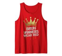 Vintage Bruh Winners WEAR RED King Champ Field Day Spirit Tank Top