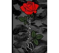 Vintage Bruno Retro Classic Composition Notebook: A Romantic Aesthetic Journal for Teens and Gen Z featuring a Red Rose and Kiss Prints Design
