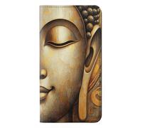 Vintage Buddha Face Golden Style PU Leather Flip Case Cover For iPhone 17 Pro