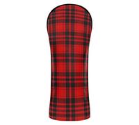 Vintage Buffalo Plaid Checked Red Golf Club Head Cover Set Headcovers with Number Tag for Driver & Fairway Woods