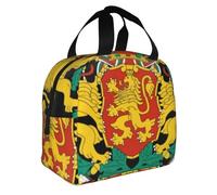 Vintage Bulgaria National Emblem Print Lunch Bags Lunchbox Cooler Bag Kids Reusable Tote Unisex Insulated Lunch Box for Outdoor Picnic Work School Camping