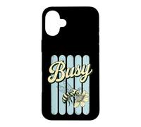 Vintage Busy Bee Diligence Funny Pun Meme Design Case for iPhone 16 Plus