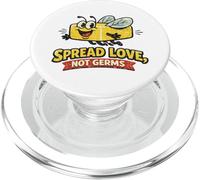 Vintage Butter Fly Spread Love Not Germs Humor Design PopSockets PopGrip for MagSafe