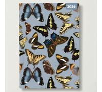 Vintage Butterflies - 2026 Red Robin A5 Padded Diary Planner Botanical Insects