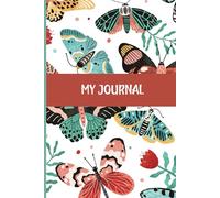 Vintage Butterfly Blank Journal: A College Ruled Notebook, 6x9 Inch, 120 Lined Pages for Writing ,Journaling,Notes,Work, School,College, Diary,Gift for Girls, Students,Women and Men