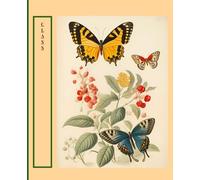 Vintage Butterfly Journal: Forest Green Edition: Traditional Korean Butterfly Pattern - 120 Lined Pages for Aesthetic Writing & Daily Journaling