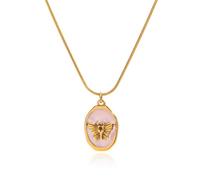 Vintage Butterfly Pendant Necklace for Women Charm Gold Plated Butterflies Insect Choker Trendy Stainless Steel Adjustable Hypoallergenic Link Chain Fashion Boho Valentine Statement Jewelry Girlfriend