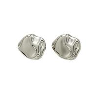 Vintage Buttons 10pcs Vintage Irregular Metal Buttons for Uniform Jacket, Unique Shape Buttons, Retro Clothing Decoration Accessories(Silver,22mm-0.87in)