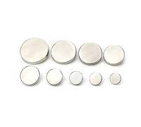 Vintage Buttons, Buttons 10pcs Metal Gold Black Big Shirt Button for Clothing 9mm-30mm Needlework Sewing(Silver,20mm)