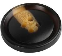 Vintage Buttons, Sewing Buttons, 20Pcs Resin Round Flatback, 20mm Elegant Suit Coat Button Black White Brown(No.5)