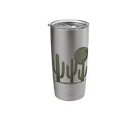 Vintage Cactus Moon Desert Silhouette Graphic, National Park Stainless Steel Insulated Tumbler