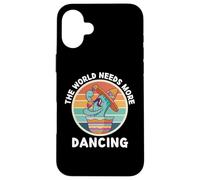 Vintage Cactus The World Needs More Dancing Retro Dance Case for iPhone 16 Plus