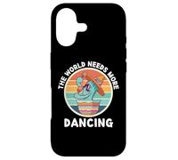 Vintage Cactus The World Needs More Dancing Retro Dance Case for iPhone 17