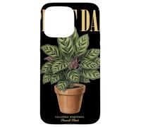 Vintage Calathea Makoyana Plant Dad Nature Flora Gardener Case for iPhone 15 Pro Max