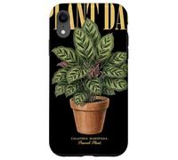 Vintage Calathea Makoyana Plant Dad Nature Flora Gardener Case for iPhone XR