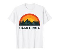Vintage California Sunset 80s Retro Summer State USA T-Shirt