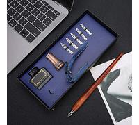 Vintage Calligraphy Dip Pen Set Smooth Writing Drawing and Comic Art, with 5 Nibs and Ink for Artists and Students