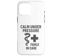 Vintage, Calm, Under, Pressure. Nurse Empowerment Art. Case for iPhone 16 Pro Max