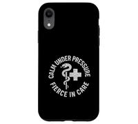 Vintage, Calm, Under, Pressure. Nurse Empowerment Art. Case for iPhone XR