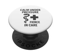 Vintage, Calm, Under, Pressure. Nurse Empowerment Art. PopSockets Adhesive PopGrip