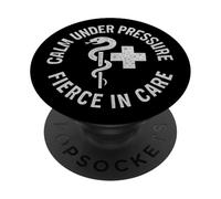 Vintage, Calm, Under, Pressure. Nurse Empowerment Art. PopSockets Adhesive PopGrip