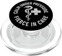 Vintage, Calm, Under, Pressure. Nurse Empowerment Art. PopSockets PopGrip for MagSafe