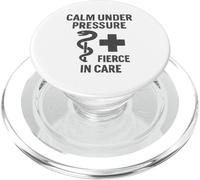 Vintage, Calm, Under, Pressure. Nurse Empowerment Art. PopSockets PopGrip for MagSafe