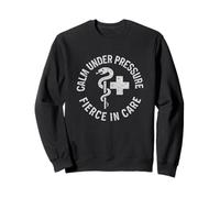 Vintage, Calm, Under, Pressure. Nurse Empowerment Art. Sweatshirt