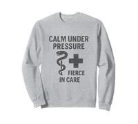Vintage, Calm, Under, Pressure. Nurse Empowerment Art. Sweatshirt