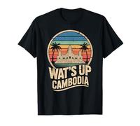 Vintage Cambodia, Angkor Wat Temple, South East Asia T-Shirt