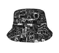 Vintage Camera Bucket Hat, Unisex, Trendy Lightweight Outdoor Fun Beach Vacation, Suitable for Any Season., Vintage Camera, One size