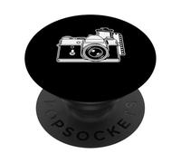 Vintage Camera Photographer Art Retro Design PopSockets Adhesive PopGrip