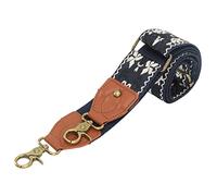 Vintage Camera Strap, Thickened Polyester Adjustable Universal Neck and Shoulder Strap with Sturdy Metal Buckle, Multi Pattern, for All DSLR/SLR Digital Cameras (Dark Blue)