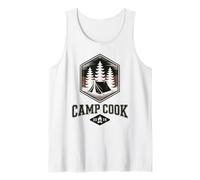 Vintage Camp Cook BBQ Chef Camping Host Squad Director Smore Tank Top