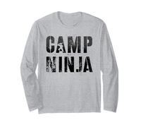 Vintage Camp Ninja Summer Staff Counselor Teacher Military Long Sleeve T-Shirt