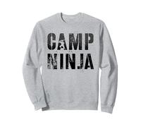 Vintage CAMP NINJA Summer Staff Counselor Teacher Military Sweatshirt