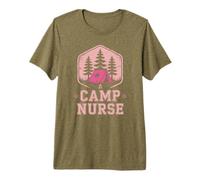Vintage Camp Nurse Nursing School Staff Squad Campers Nurse Premium T-Shirt