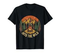 Vintage Camping Adventure Outdoor Gift Into The Wild T-Shirt